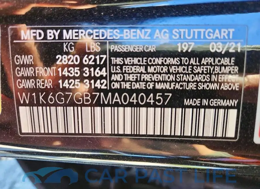 W1K6G7GB7MA040457# 13