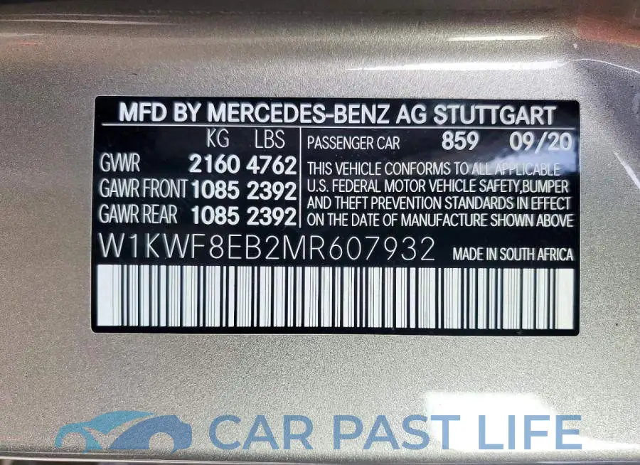 W1KWF8EB2MR607932# 13