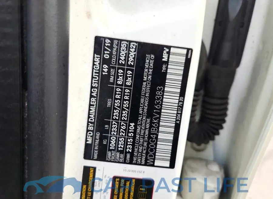 WDC0G4JB6KV163383# 14