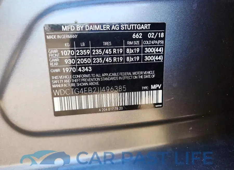 WDCTG4EB2JJ496385# 13