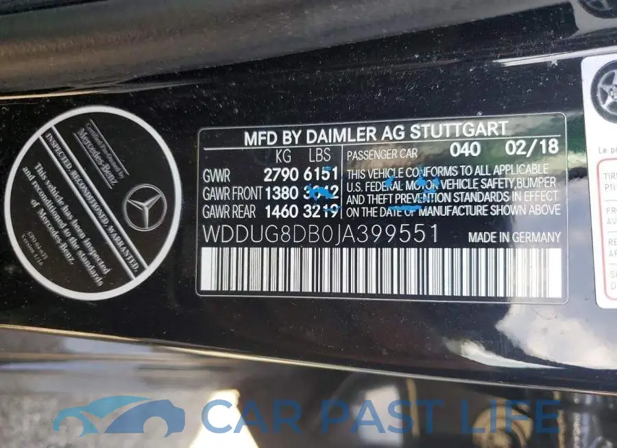WDDUG8DB0JA399551# 12