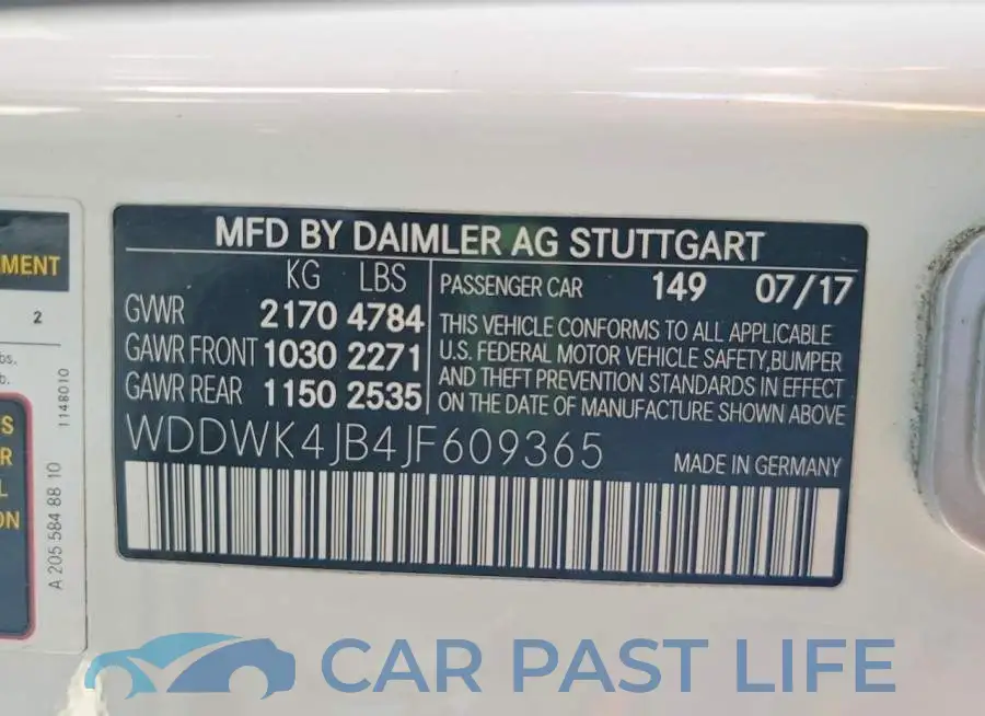 WDDWK4JB4JF609365# 12