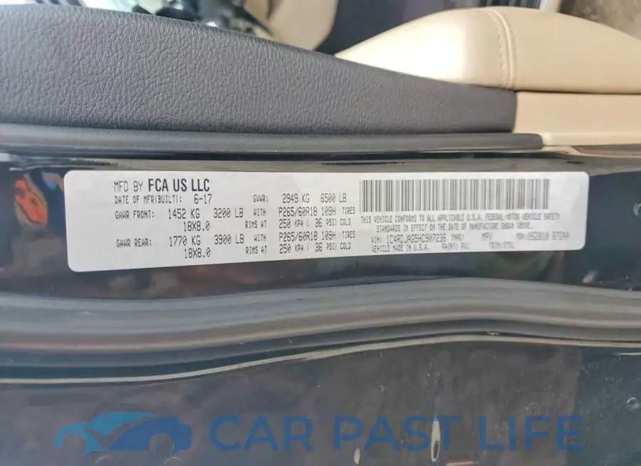 1C4RDJAG5HC907236# 13