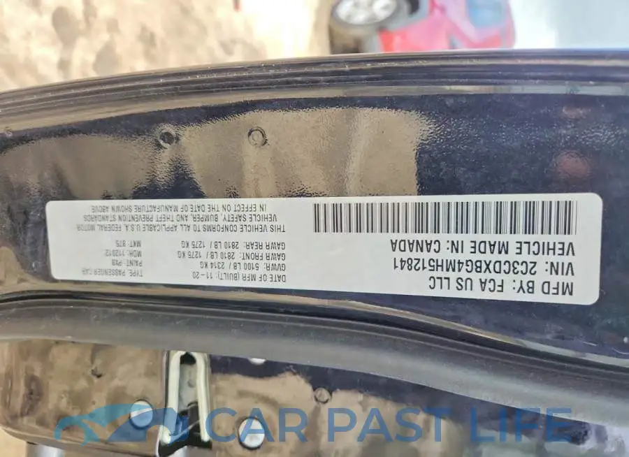 2C3CDXBG4MH512841# 12