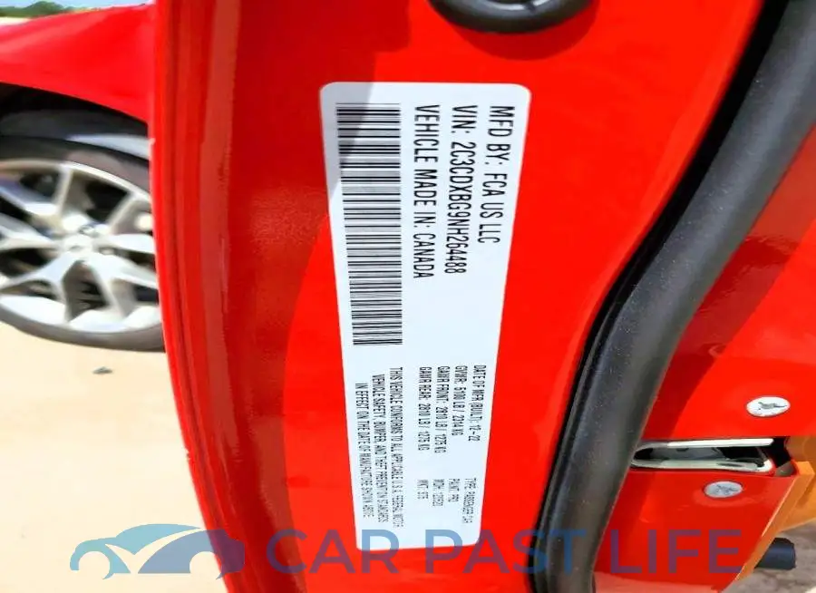 2C3CDXBG9NH264488# 12