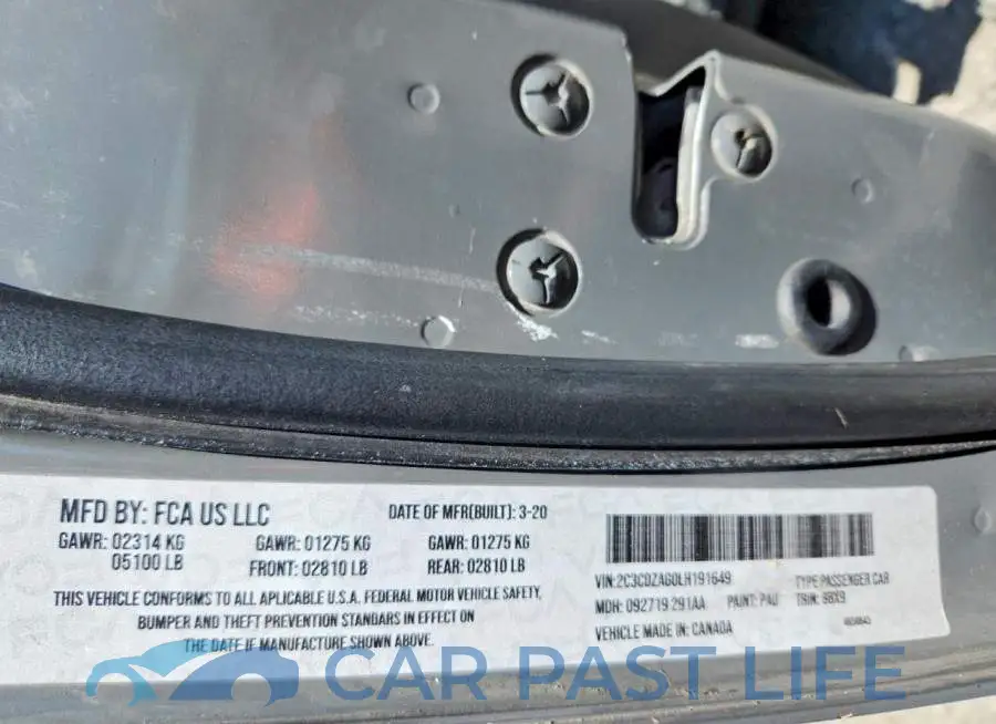 2C3CDZAG0LH191649# 12