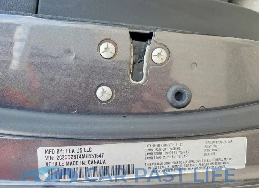 2C3CDZBT4MH551647# 13