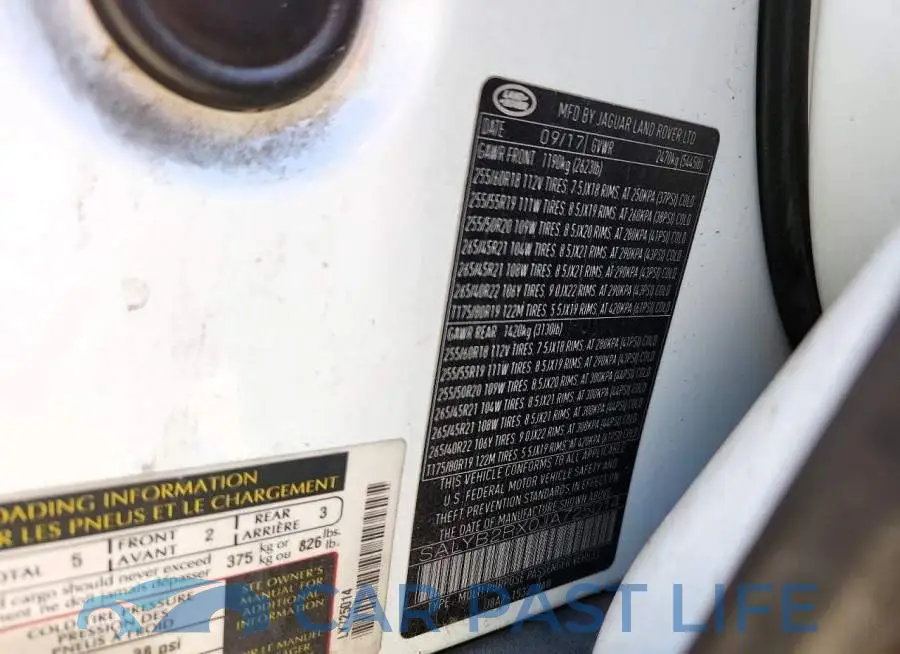SALYB2RX0JA725014# 13