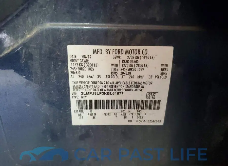 2LMPJ8LP3KBL61677# 13