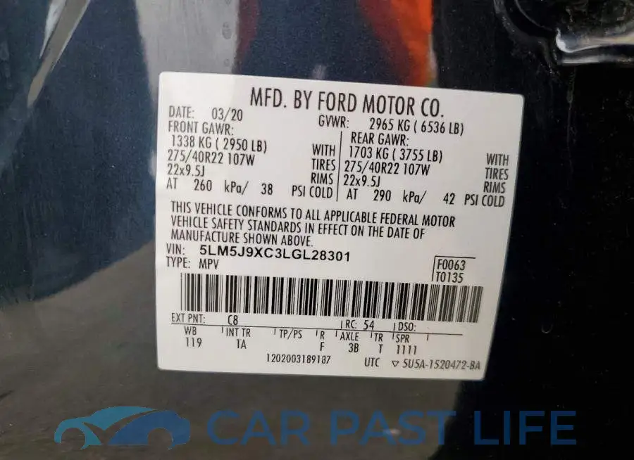 5LM5J9XC3LGL28301# 14