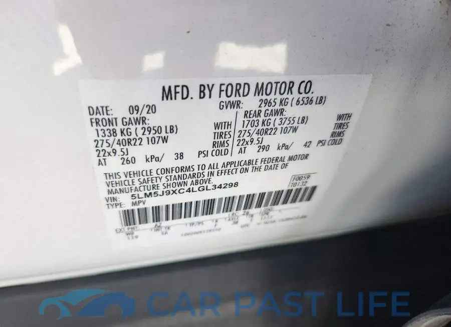5LM5J9XC4LGL34298# 13