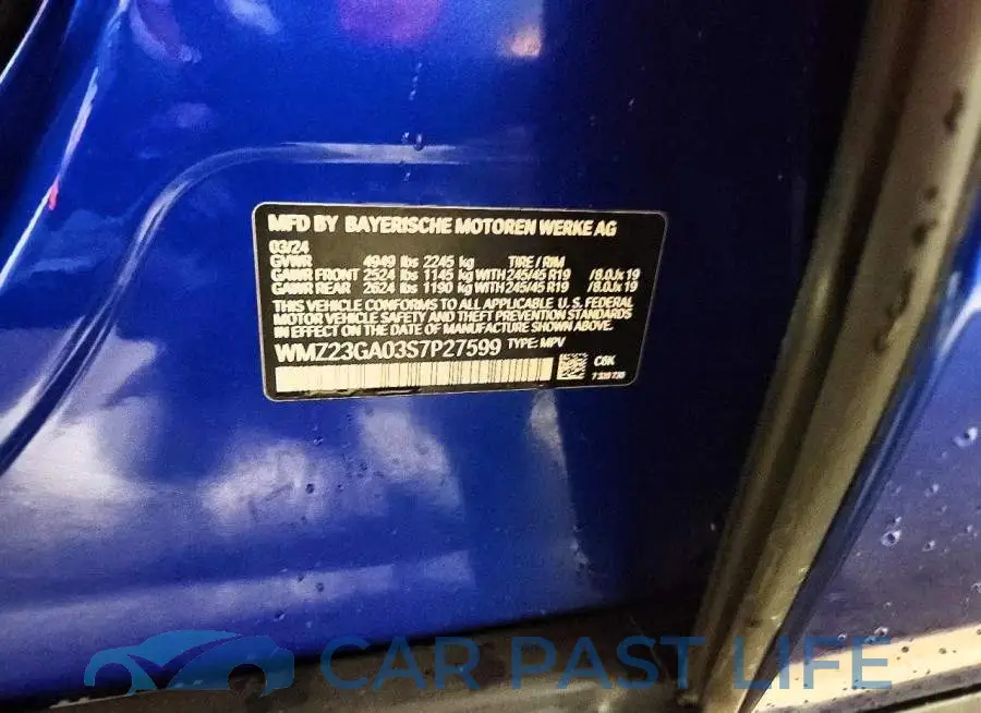 WMZ23GA03S7P27599# 13