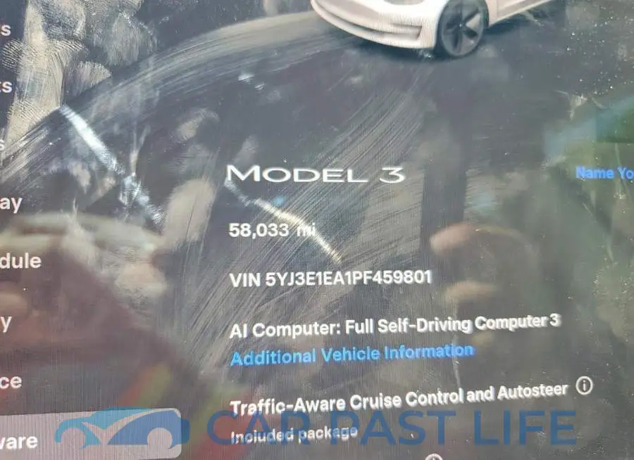 5YJ3E1EA1PF459801# 9