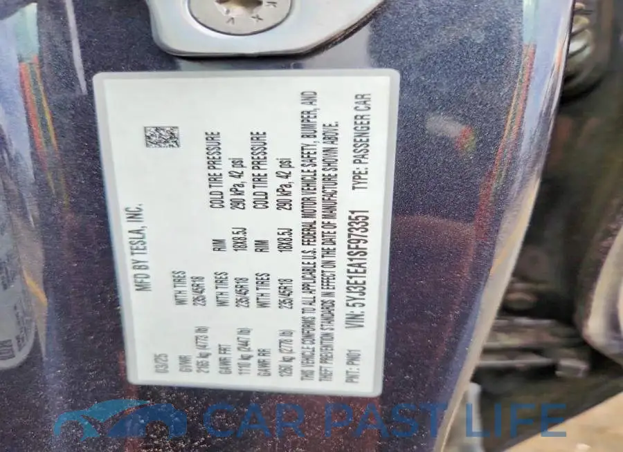 5YJ3E1EA1SF973351# 12
