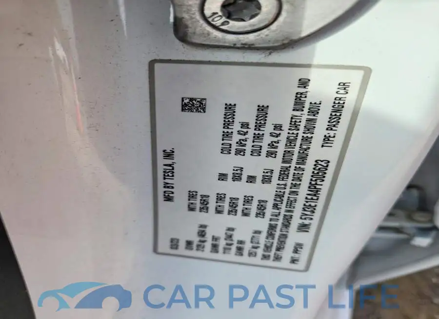 5YJ3E1EA4PF505623# 12