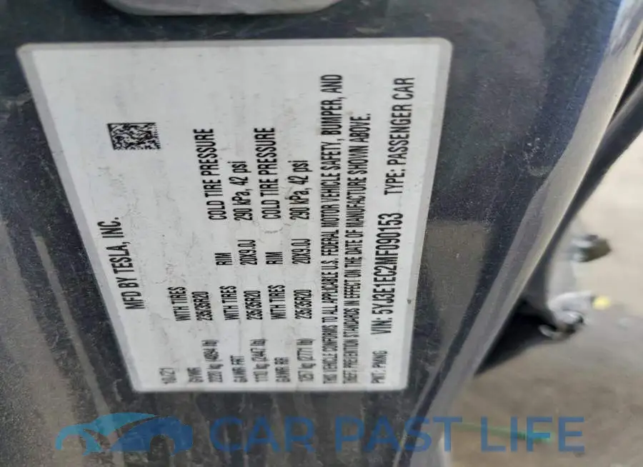 5YJ3E1EC2MF090153# 13