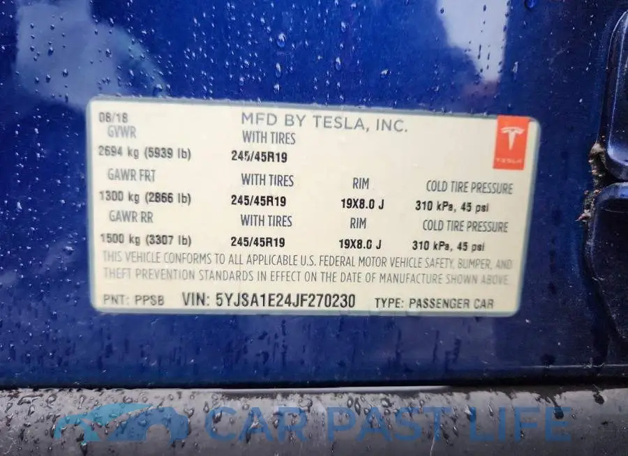 5YJSA1E24JF270230# 12