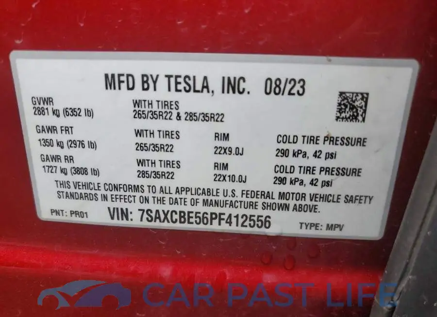 7SAXCBE56PF412556# 12