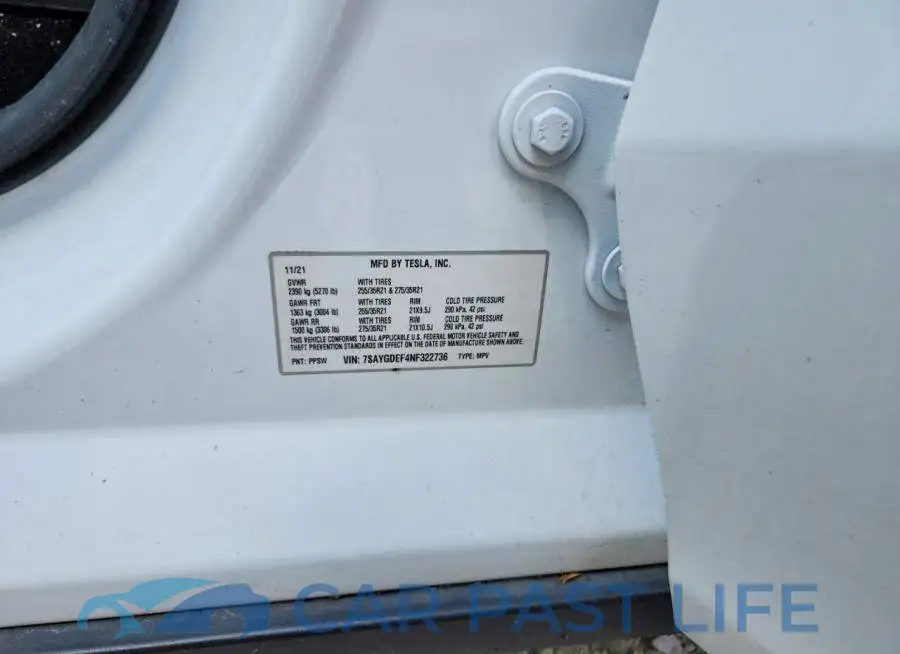 7SAYGDEF4NF322736# 12