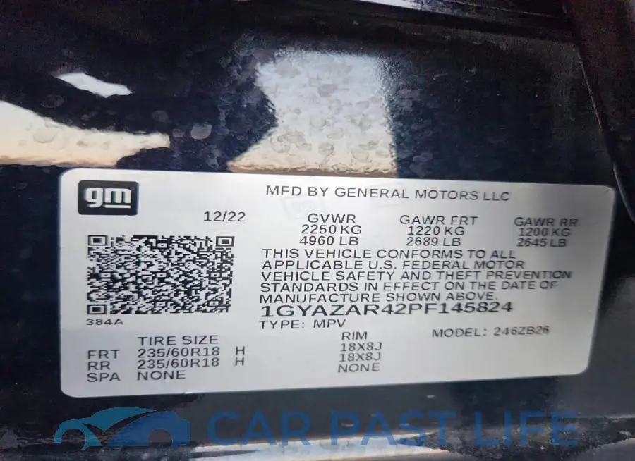 1GYAZAR42PF145824# 13