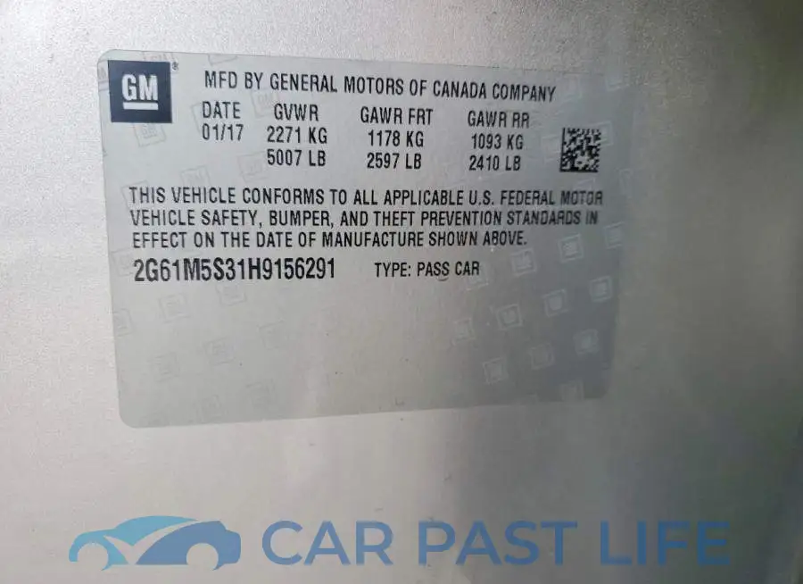 2G61M5S31H9156291# 12