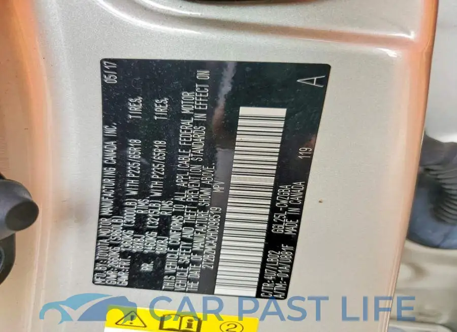 2T2BZMCA2HC098519# 13