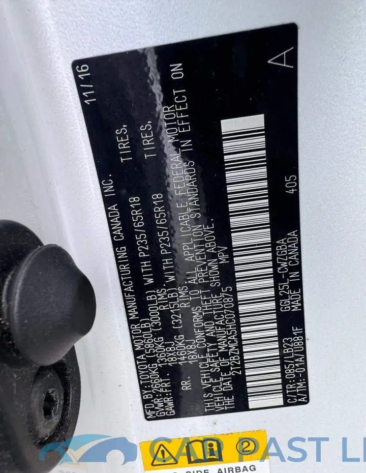 2T2BZMCA5HC070875# 13