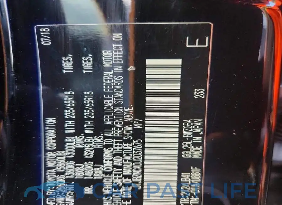 JTJBZMCA0J2037675# 12