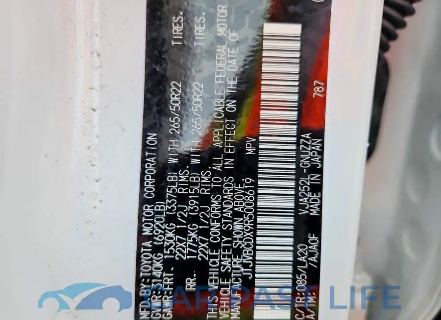 JTJVBCDX9R5008619# 14