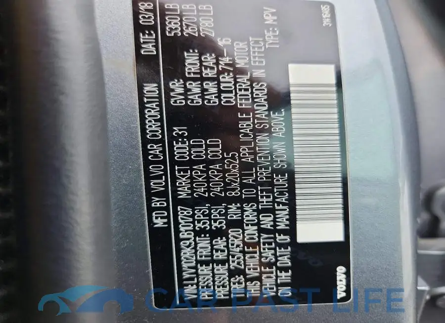LYV102RK9JB101787# 13