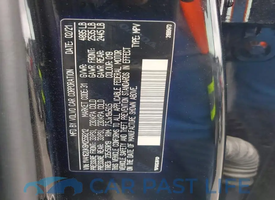 YV4162UK6M2558212# 12