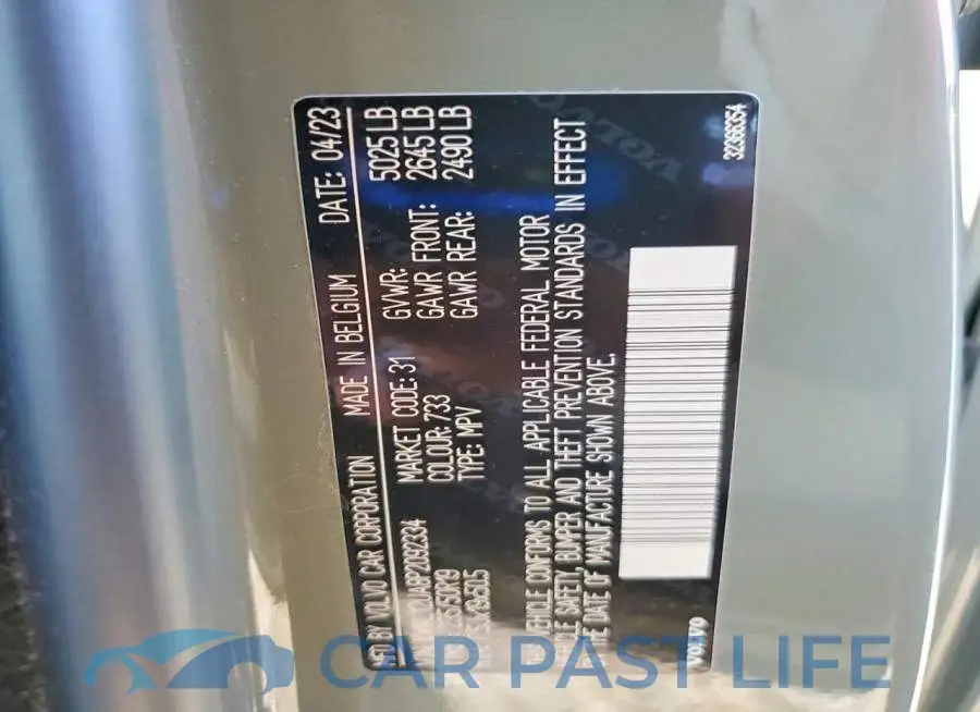 YV4L12UA8P2092334# 13