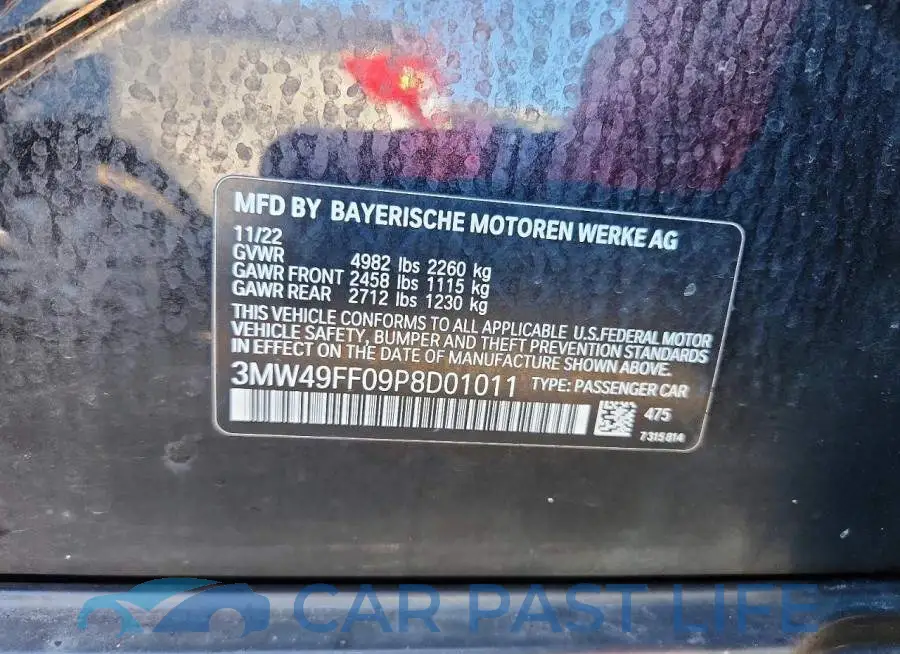 3MW49FF09P8D01011# 12