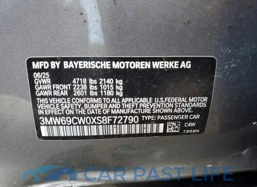 3MW69CW0XS8F72790# 12
