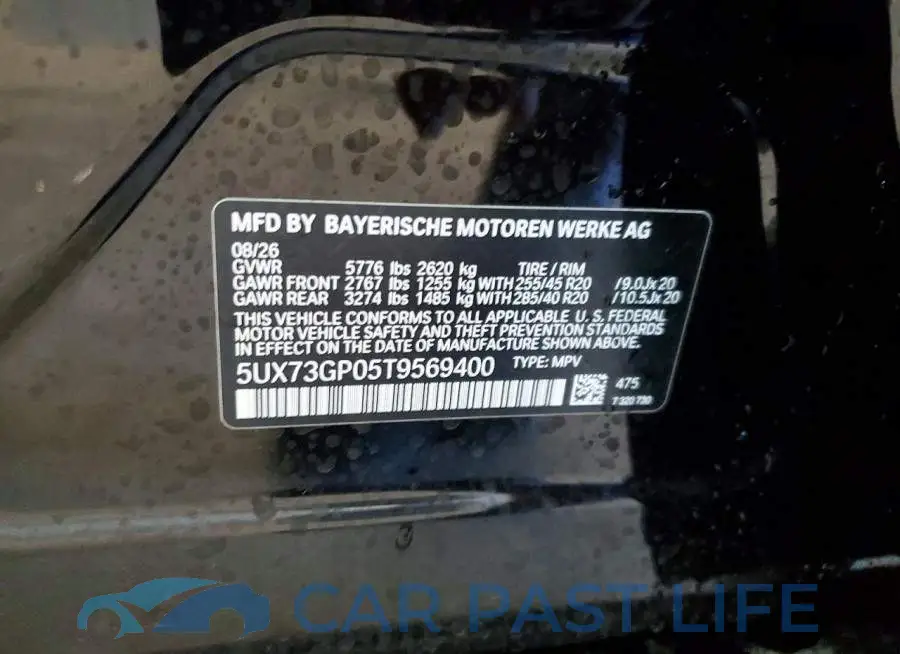 5UX73GP05T9569400# 13