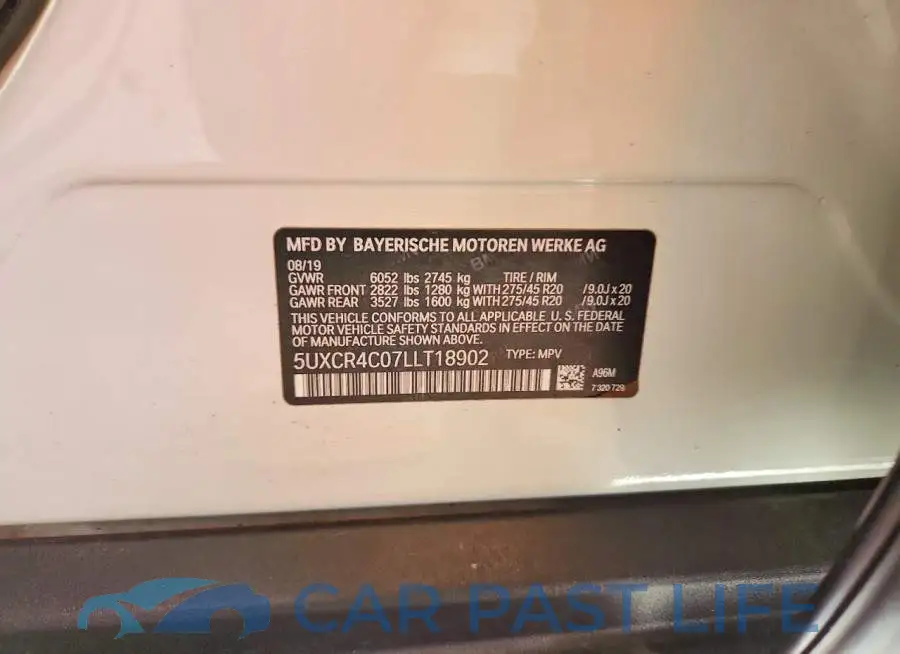 5UXCR4C07LLT18902# 13