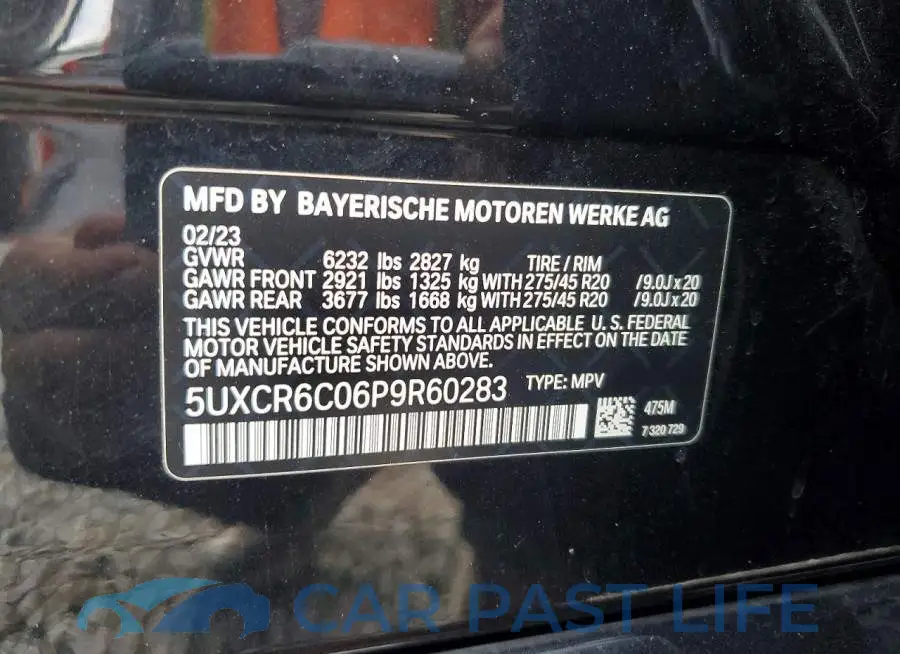 5UXCR6C06P9R60283# 13