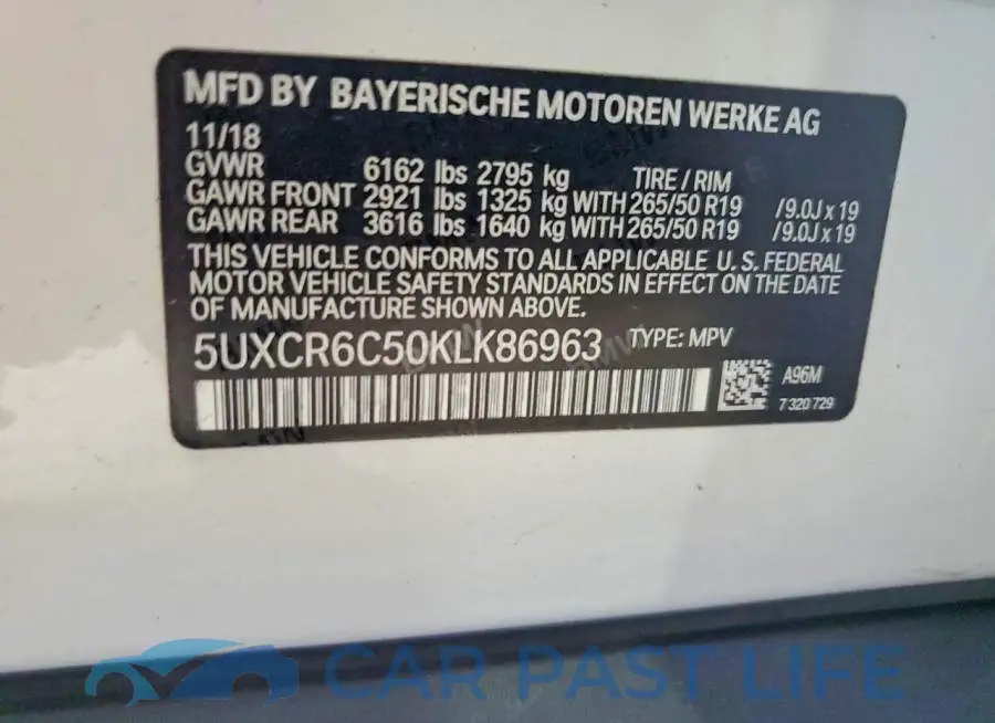 5UXCR6C50KLK86963# 13