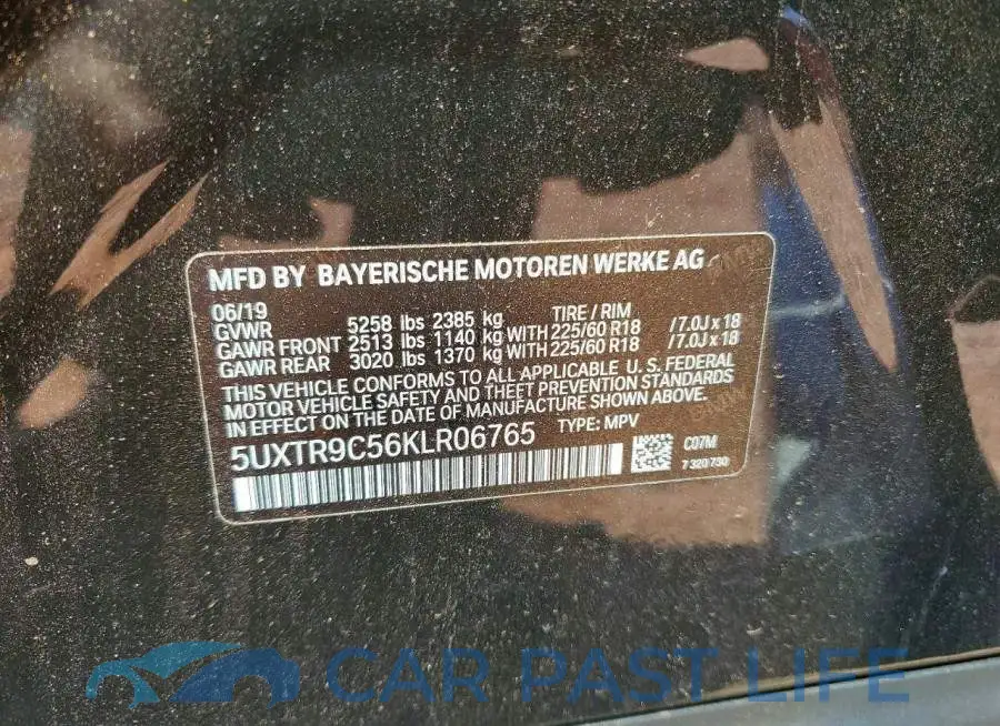 5UXTR9C56KLR06765# 13