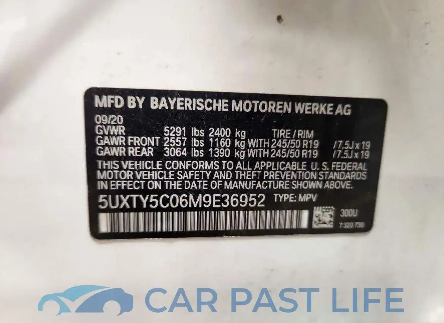 5UXTY5C06M9E36952# 13