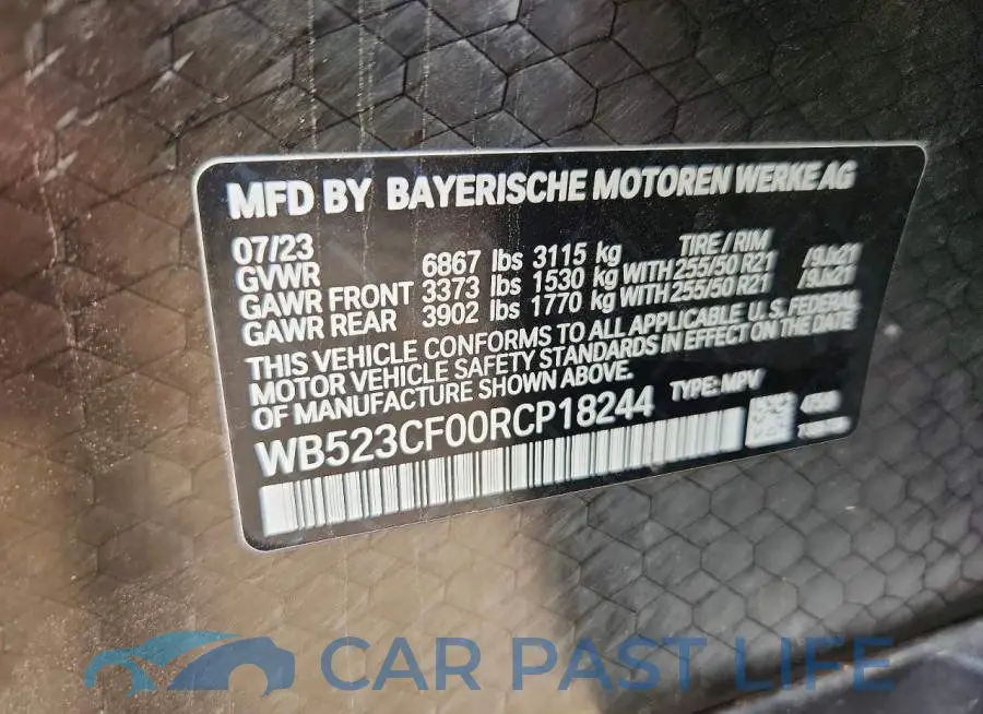 WB523CF00RCP18244# 12