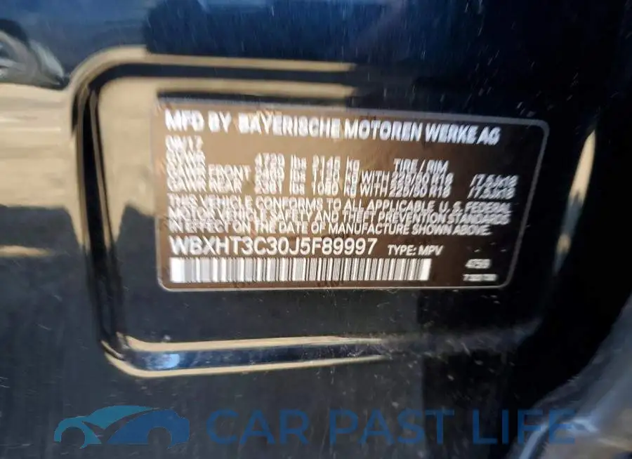 WBXHT3C30J5F89997# 13