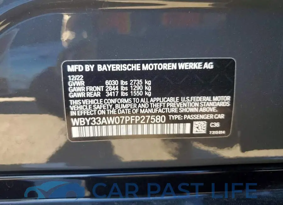 WBY33AW07PFP27580# 13