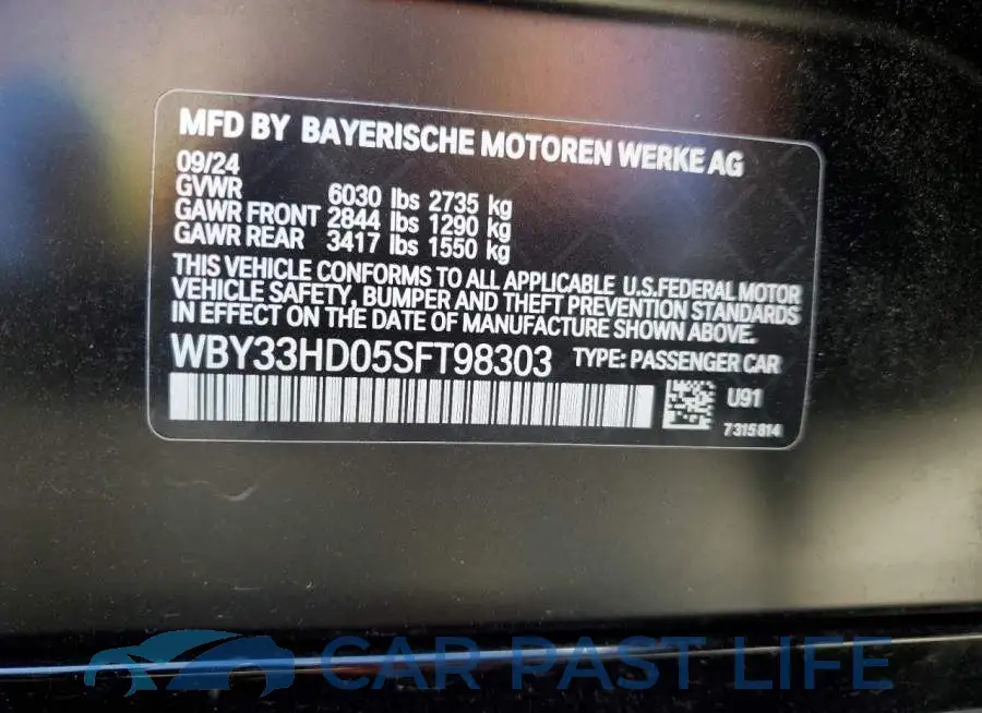 WBY33HD05SFT98303# 12