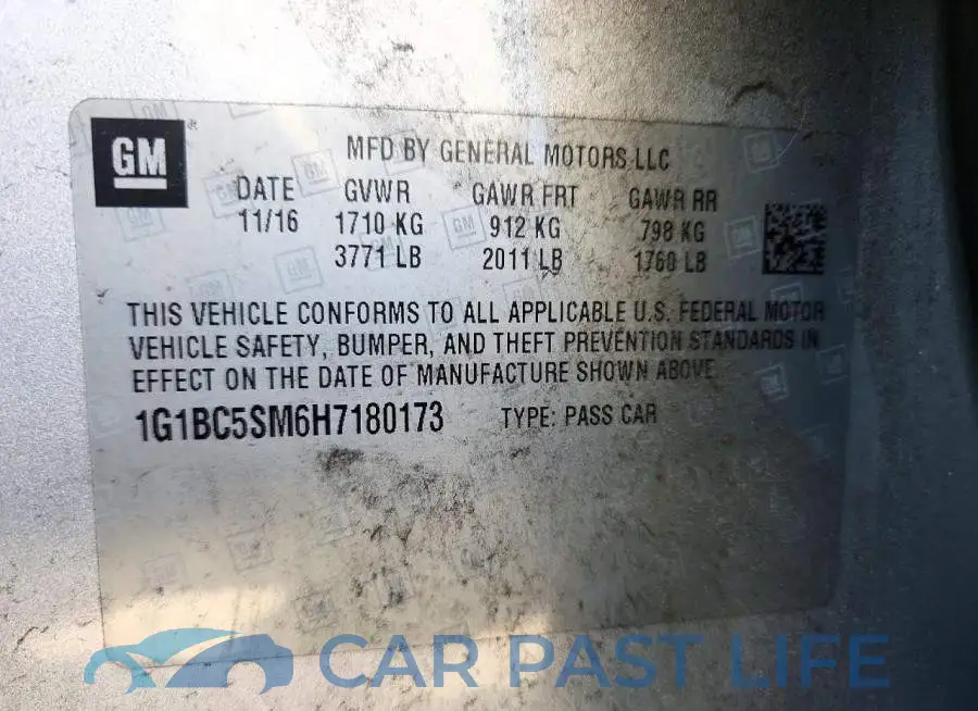 1G1BC5SM6H7180173# 12