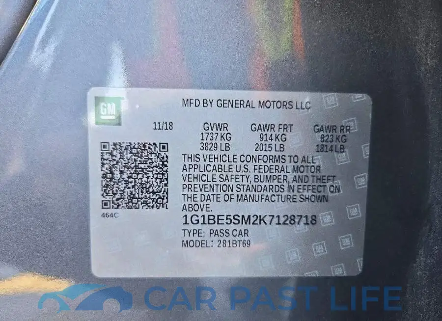 1G1BE5SM2K7128718# 12