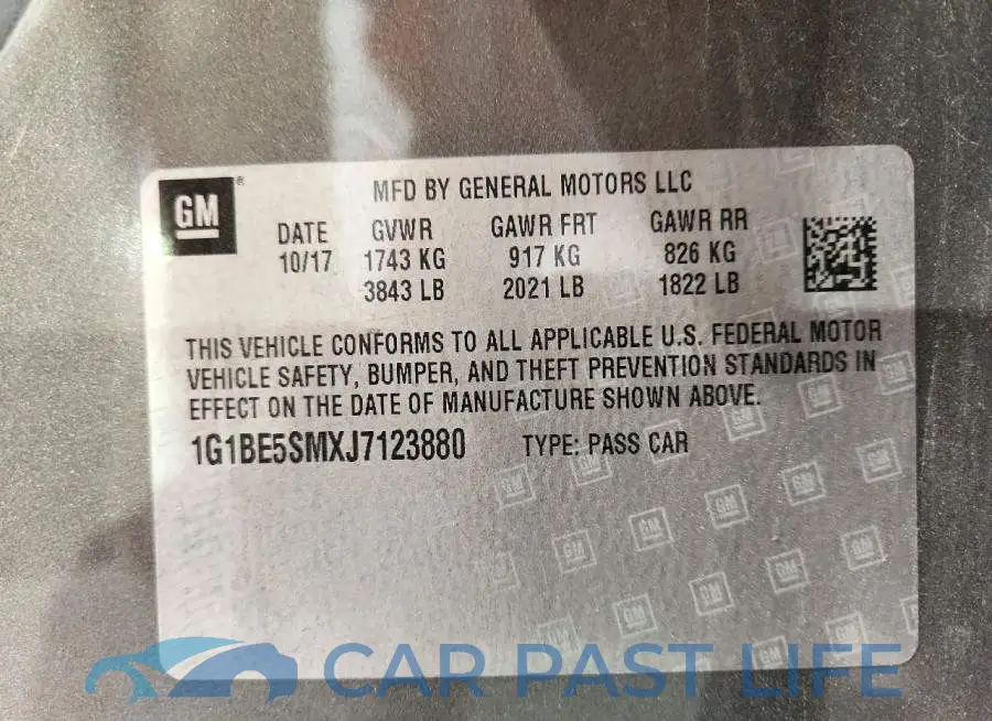 1G1BE5SMXJ7123880# 12