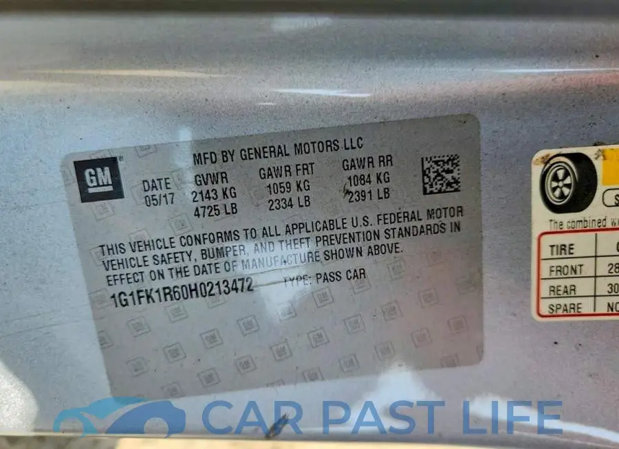 1G1FK1R60H0213472# 12