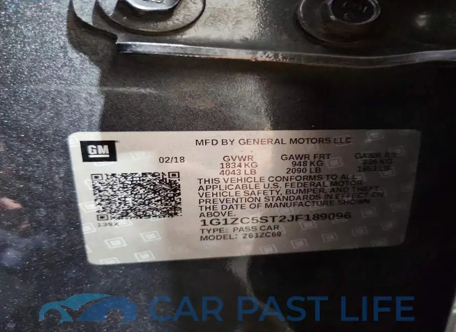 1G1ZC5ST2JF189096# 12
