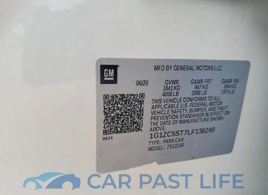 1G1ZC5ST7LF136249# 12